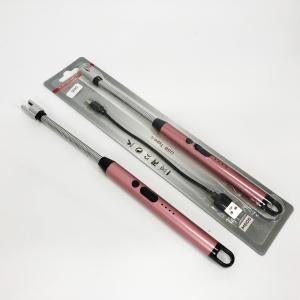 Запальничка електрична BBQ Lighter імпульсна плазмова вітрозахисна USB рожева запальничка Pink