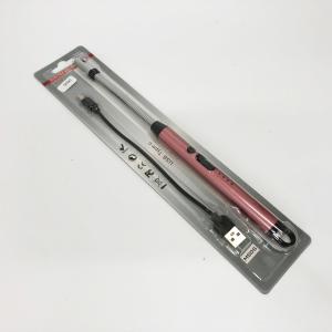 Запальничка електрична BBQ Lighter імпульсна плазмова вітрозахисна USB рожева запальничка Pink