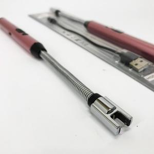 Запальничка електрична BBQ Lighter імпульсна плазмова вітрозахисна USB рожева запальничка Pink