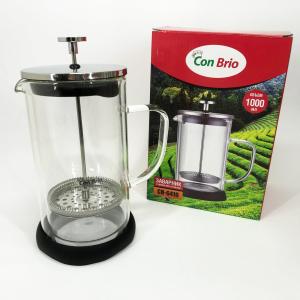 Заварник з подвійними стінками Con Brio 1л CB-6410, Френч-прес з поршнем, Френч-прес з ручкою