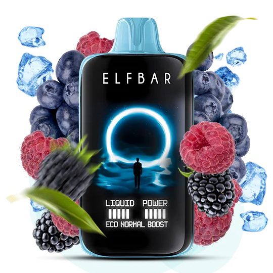 Elf Bar Moon Night 40000. Синя Малина (Blue Razz Ice)