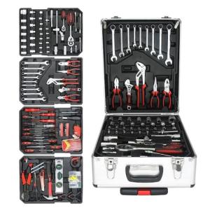 Професійний набір інструментів Tools Set KRAFFTEC у валізі з тріскачкою із 408 предметів
