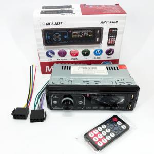 Автомагнітола MP3 3887 ISO 1DIN сенсорний дисплей LED/LCD, Автомобільна магнітола 1din штатна