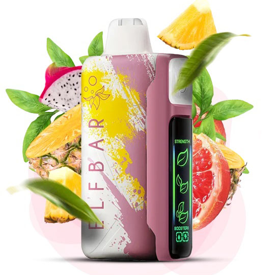 Elf Bar Nic King 30000. Ананас Драконів фрукт Грейпфрут (Pineapple Dragonfruit Grapefruit)