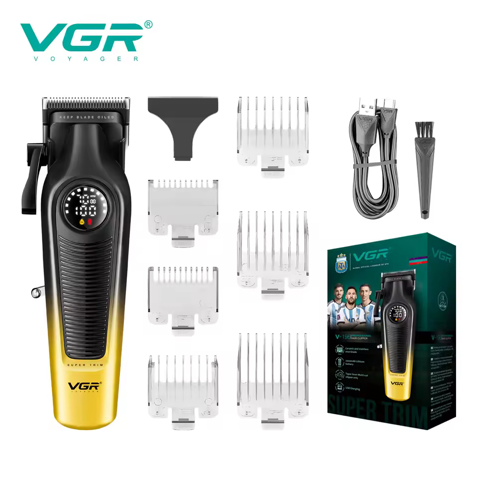 Акумуляторна машинка для стрижки VGR V-196 GOLD