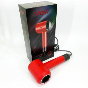Фен професійний VGR V-445 RED, 3 рівні обдування, 4 рівні температури, 1600Вт