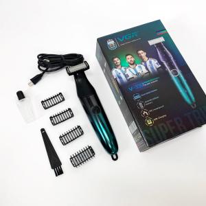 Бритва-триммер для стрижки бороди та вусів VGR V-339 GREEN
