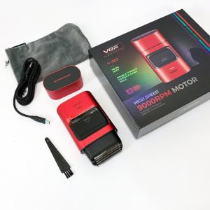 Електробритва-шейвер для бороди та обличчя VGR V-307 RED металевий корпус
