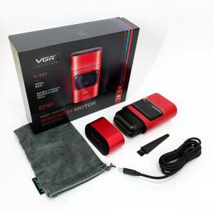 Електробритва-шейвер для бороди та обличчя VGR V-307 RED металевий корпус