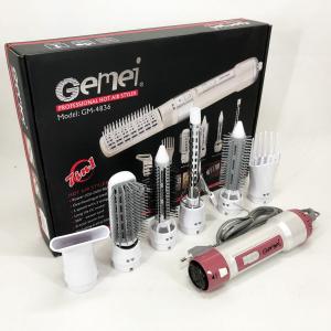 Фен для волосся стайлер з насадками Gemei GM-4836 7 в 1, Фен-стайлер з різними насадками