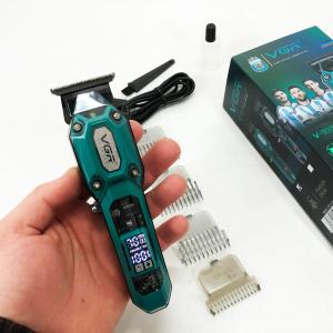 Акумуляторна машинка для стрижки VGR V-900 з дисплеєм, бездротова для стрижки волосся