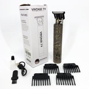 Машинка для стрижки волосся Vintage T9-1 BRONZE 4 насадки