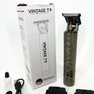 Машинка для стрижки волосся Vintage T9-1 BRONZE 4 насадки