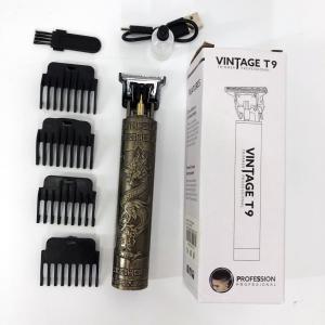Машинка для стрижки волосся Vintage T9-1 BRONZE 4 насадки