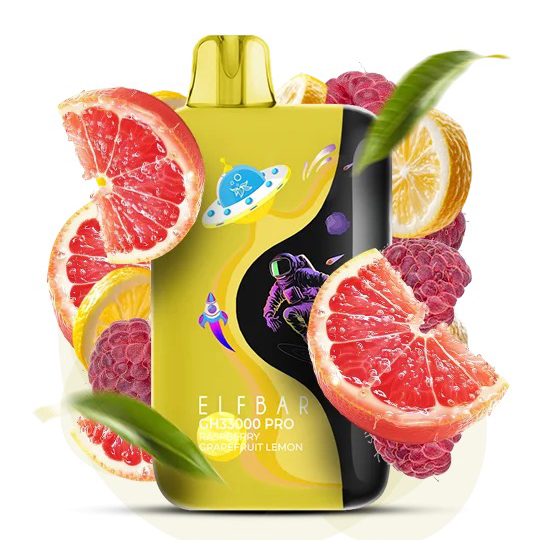 Elf Bar GH 33000 PRO. Малина Грейпфрут Лимон (Raspberry Grapefruit Lemon)