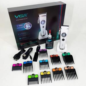 Акумуляторна машинка для стрижки VGR V-880C. Колір: білий