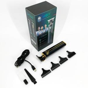 Професійна акумуляторна машинка для стрижки VGR V-009 тример для бороди та вусів. Колір: золотий