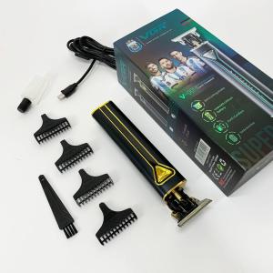Професійна акумуляторна машинка для стрижки VGR V-009 тример для бороди та вусів. Колір: золотий