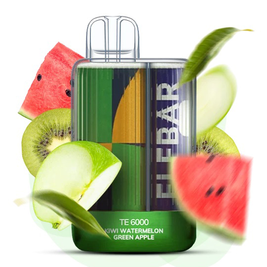 Elf Bar TE6000 5%. Ківі Кавун Зелене Яблуко (Kiwi Watermelon Green Apple)