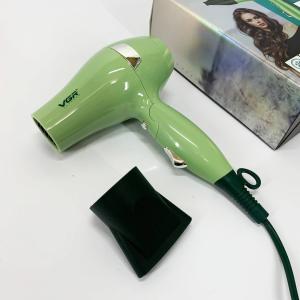 Фен для волосся дорожній VGR V-432 GREEN, з концентратором 1000Вт, іонізація та 2 режими. Колір: зелений