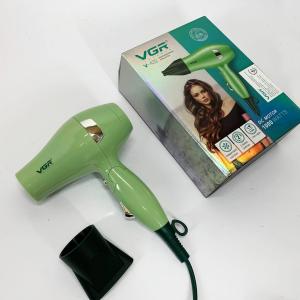 Фен для волосся дорожній VGR V-432 GREEN, з концентратором 1000Вт, іонізація та 2 режими. Колір: зелений