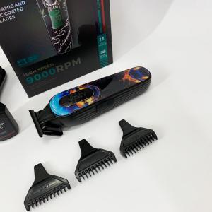 Тример акумуляторний для стрижки VGR V-260 RED, 3 насадки, LED дисплей