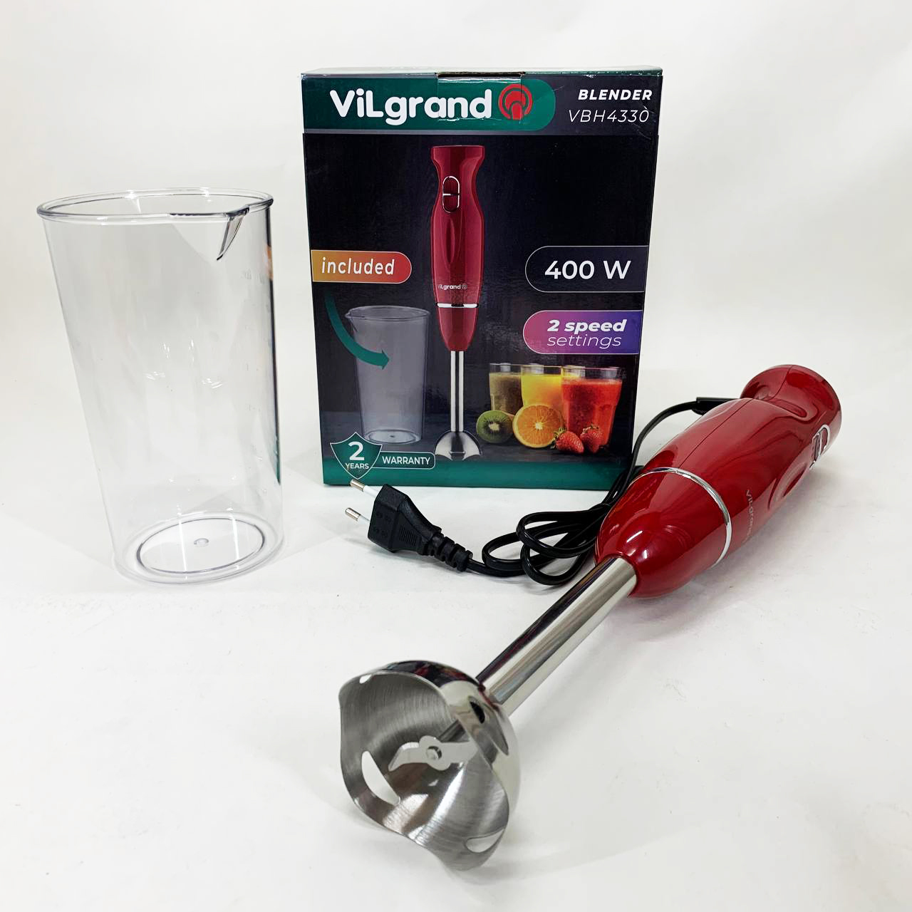 Блендер ViLgrand VBH4330 Red