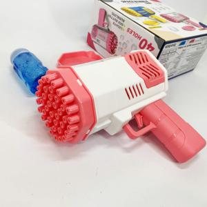 Дитячий пістолет мильні бульки Rocket Bubble Gun 15,8 см автоматичний. Колір: рожевий