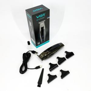 Машинка для стрижки волосся VGR V-070 Тример акумуляторний з USB та індикатором зарядки