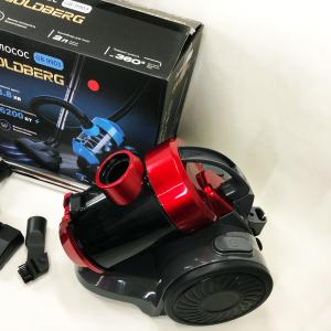 Пилосос вакуумний з контейнером для збирання пилу на 3 л GOLDBERG GB-9903 6200 Вт Потужний. Колір: червоний