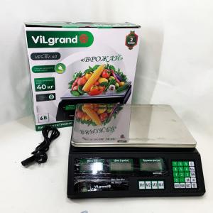 Ваги торговельні ViLgrand VES-6V-40 40 кг з калькулятором та акумулятором