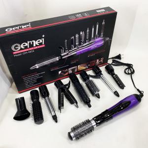 Фен - щітка стайлер Gemei GM-4835 багатофункціональний набір з насадками для волосся 10 в 1 Purple