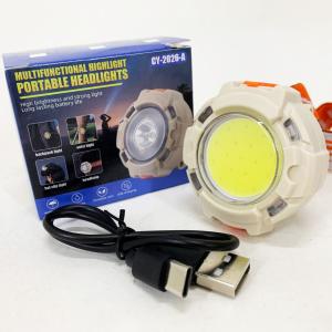 Ліхтар налобний CY-2026-B-COB+2LED(red)+2LED(blue)