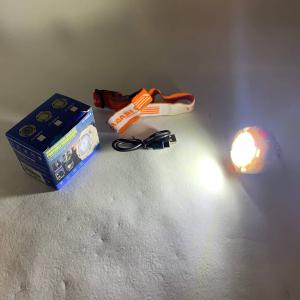 Ліхтар налобний CY-2026-B-COB+2LED(red)+2LED(blue)