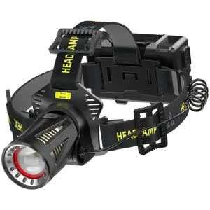 Фонарь налобный H610-WHITE LASER LED PM50-TG, сенсор движения, 3x18650, Power Bank
