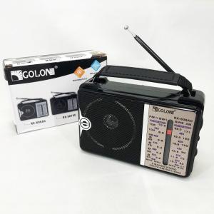 Радіоприймач портативне радіо Golon RX-606 від мережі та на батарейках приймач ретро колонка fm акустична
