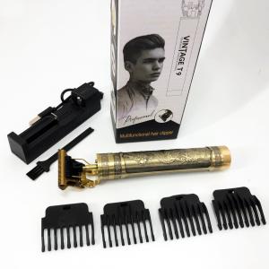 Машинка триммер для стрижки волосся та бороди Vintage T9-3, 4 насадки