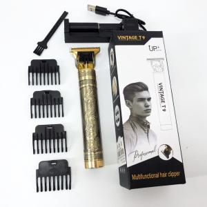 Машинка триммер для стрижки волосся та бороди Vintage T9-3, 4 насадки