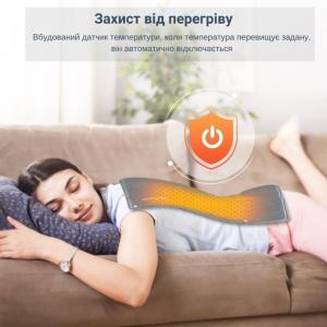 Універсальна електрогрілка від USB 30х50 см електричний термокилимок з підігрівом для рук, ніг та шиї