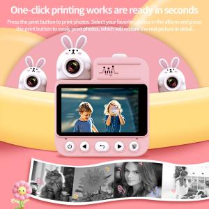 Дитячий фотоапарат миттєвого друку JD30 PINK