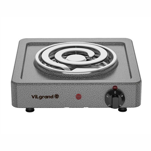 Плита настільна електрична ViLgrand VHP161D Gray 1000Вт