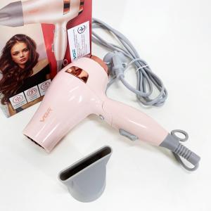 Фен для волосся дорожній VGR V-432 PINK, з концентратором 1000Вт, іонізація та 2 режими Pink