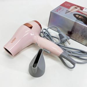 Фен для волосся дорожній VGR V-432 PINK, з концентратором 1000Вт, іонізація та 2 режими Pink