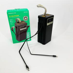 Портативний зарядний пристрій Power Bank BOROFONE DBT35A 40000mAh із вбудованими кабелями
