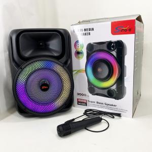 Портативна караоке колонка SPS 8147 Bluetooth 20W з мікрофоном та RGB-підсвічуванням