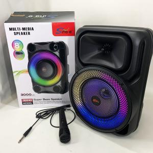 Портативна караоке колонка SPS 8147 Bluetooth 20W з мікрофоном та RGB-підсвічуванням