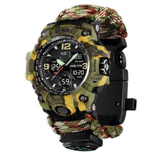 Годинник наручний чоловічий SKMEI 1155BCMGN PARACORD