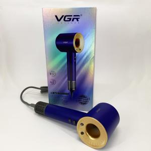 Фен професійний VGR V-445 BLUE, 3 рівні обдування, 4 рівні температури 1600Вт
