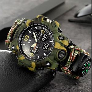 Годинник наручний чоловічий SKMEI 1155BCMGN PARACORD