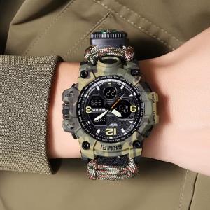 Годинник наручний чоловічий SKMEI 1155BCMGN PARACORD
